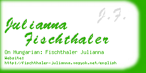 julianna fischthaler business card